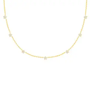 GIVA 925 Anushka Sharma Golden Star Constellation Necklace