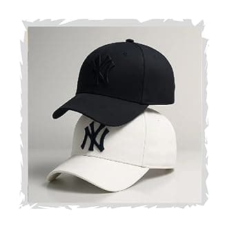 SELLORIA Brand Adjustable Unisex Cap Freesize Baseball Caps Pack of 2 Black