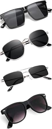 Unisex Sunglasses Combo Pack – White & Black