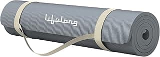 Lifelong LLYM92 Yoga Mat – 4mm Grey Anti Slip