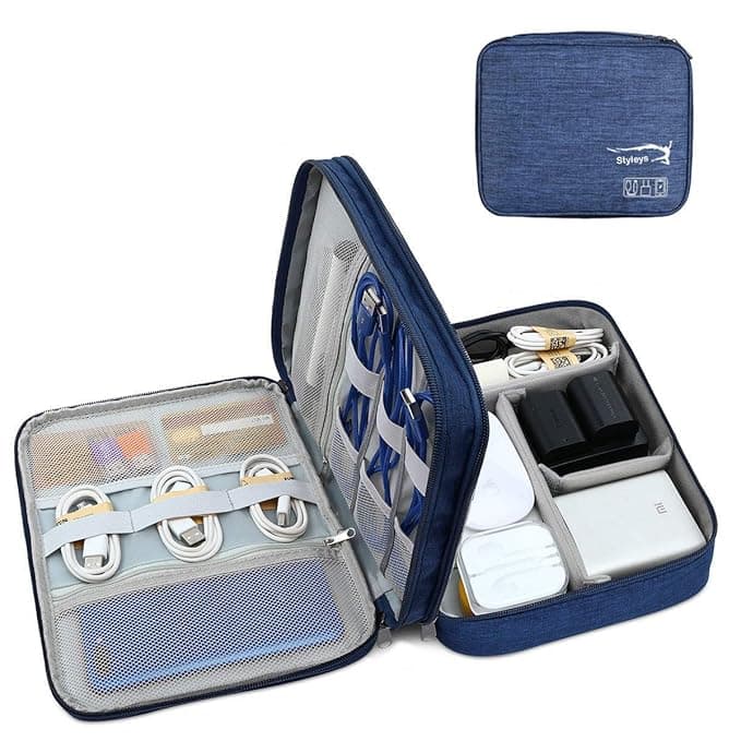Styleys Polyester Electronics Organizer Travel Case