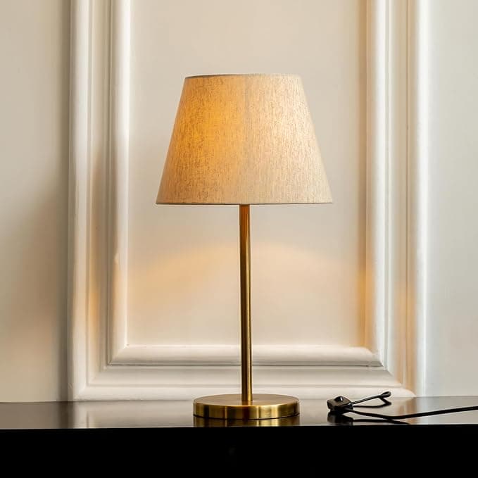 Divine Trends Table Lamp LED – Brass Antique Finish (19 Inches)