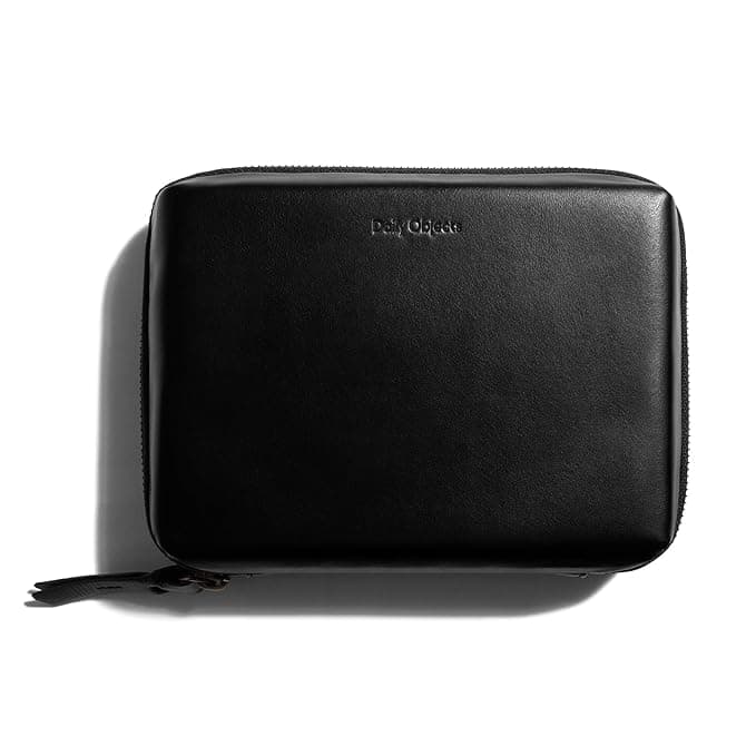 DailyObjects Leather Large Travel Digital Accessories Storage Bag