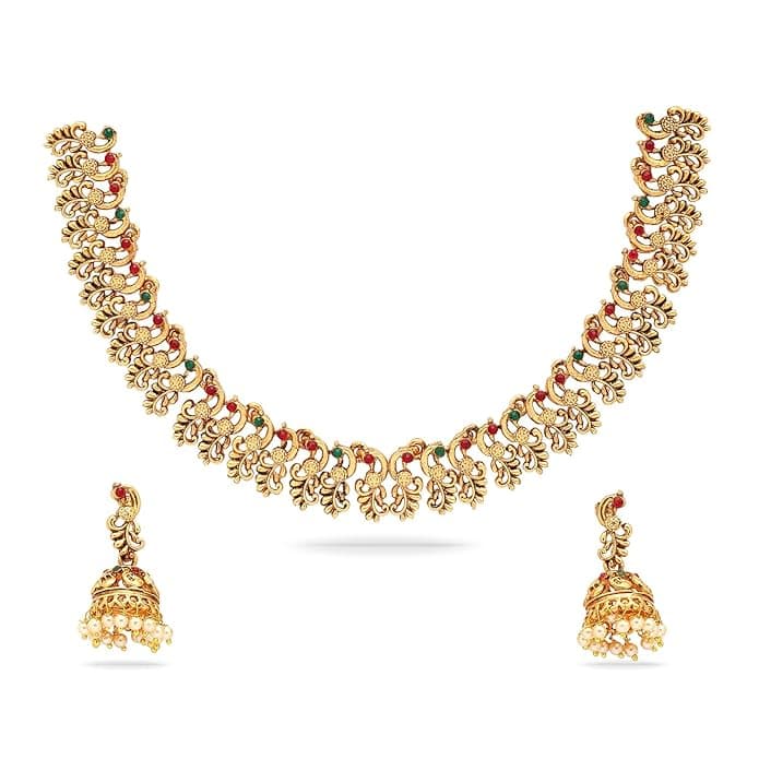 Shining Diva Necklace Jewellery Set for Women Traditional Latest Stylish Design Fancy (16781s)