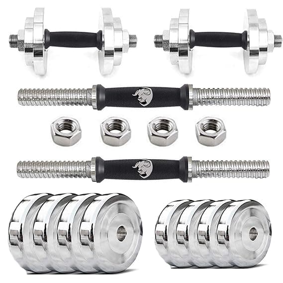 BULLAR Alloy Steel Adjustable Dumbbell Set – 10–50kg